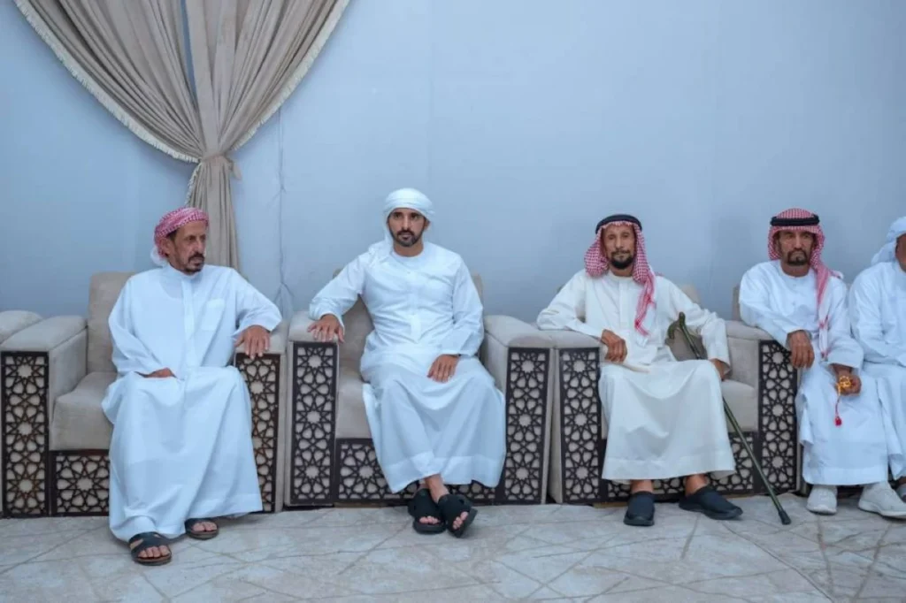 حمدان بن محمد يعزي في وفاة سهيل مبارك الكتبي